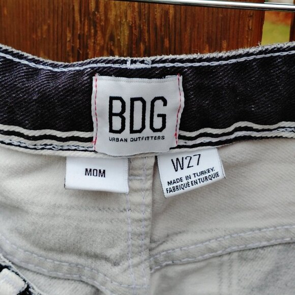 BDG Urban Outfitters Black and White Striped High Waist  Denim Jeans Women's 27 - Picture 3 of 7